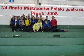 Ćwierćfinały Mistrzostw Polski Juniorek 2008
 fot.Teresa Doborzyńska