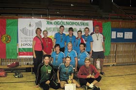 Srebrne medalistki XII Ogólnopolskich Igrzysk LZS - Opole 2009 fot.Teresa Doborzyńska