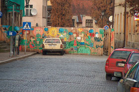 Reszel- zamknięcie ulicy Rynek na  ..., fot.  Marek Płócienniczak