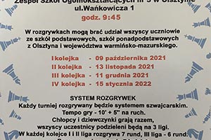Zdjęcie do artykułu: Olsztyńska Szachowa Liga Szkolna